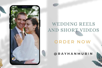 edit cinematic wedding reels for instagram and social media
