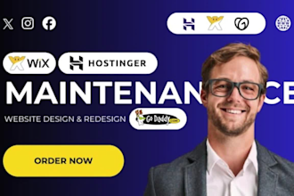 website maintenance wix update hostinger godaddy website fix wix website