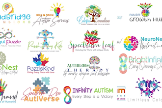 design autism logo for aba therapy and kids brands