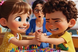 create 3d kids learning animation with cartoon storytelling