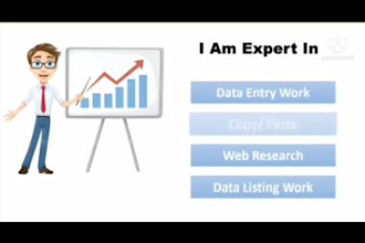 do accurate data entry, copy paste, typing work
