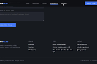 build your restaurant, salon, or gym website
