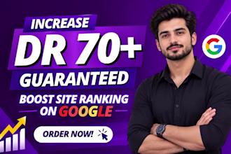 increase domain rating DR 70 , increase dr