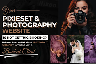 design pixieset website design portfolio client gallery photography website