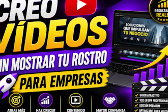 crear vídeos de youtube sin mostrar el rostro para empresas