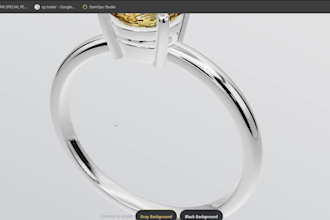 do 3d jewelry cad design and high quality render video