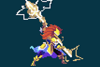 do pixel art animation pixel character sprite sheet pixel game asset game art