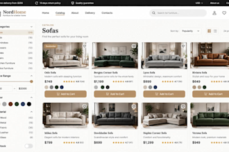 a custom ecommerce website with admin panel