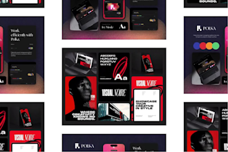 design a modern logo and brand identity for startups and businesses
