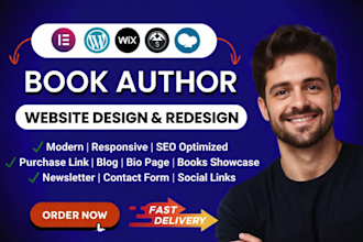 build wix author website book author website ebook website author landing page