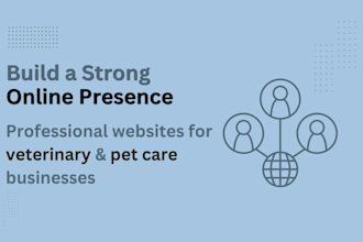 design a professional veterinary clinic and pet care website