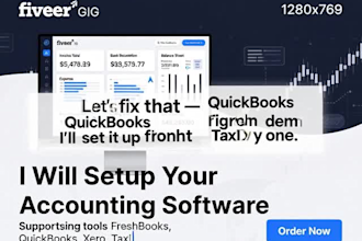 setup freshbooks quickbooks xero  taxdome accounting software for your business