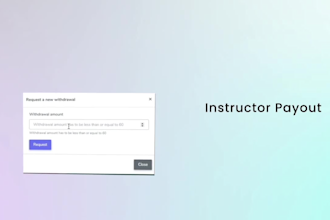 create e learning education platform with a backend