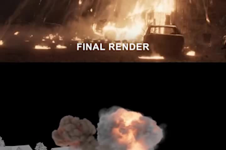 do cinematic fire explosion blood visual effects