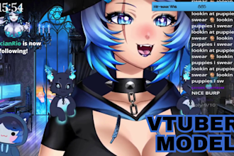 design and rig your custom live2d 2d vtuber model for streaming setup