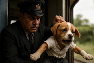 do ai animal rescue video, poor dog story for youtube and tiktok using veo3