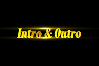 create text animation and 3d title video intro and outro
