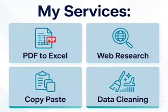do accurate data entry, web research and data collection for ai training