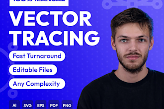 manually redraw and vectorize logo to svg ai eps