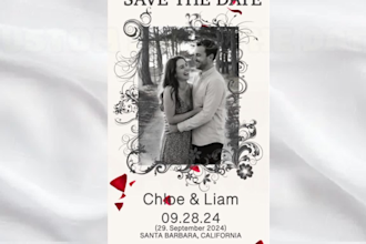 design a animated save the date