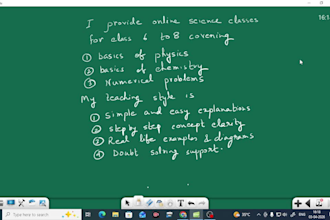 give online science classes for class 6 to 8 students