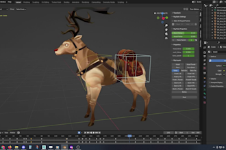 rig 3d animal,face morph,3d character rig,ikfk,blender control rig,ue5 face rig
