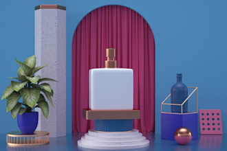 create 3d rendering and cgi product photography