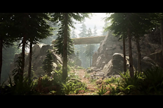 3d game environment 3d game map 3d landscape design modular 3d environment ue5