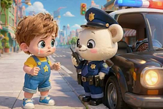 create 3d ai pixar style cartoon animation video 3d kids video for youtube