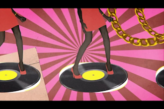 music lyrics videos with digital collage and paper cutout  vox style animation