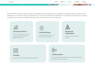 design a modern and responsive corporate website