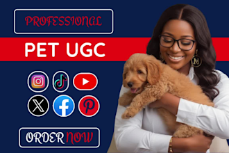 create ugc video pet ugc video ads for pet products, services and apps
