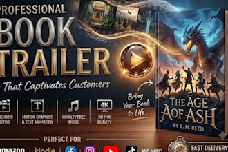 create book trailer, book teaser, ai book trailer book promo video for authors