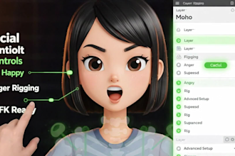 rig character in moho for cutout animation