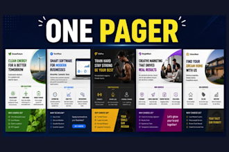 design one flyer, one pager, two pager, media kit, price list, restaurant menu