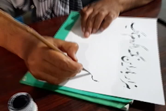 create unique arabic, persian and english handwritten calligraphy