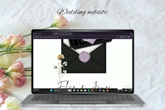 create a save the date digital wedding website invitation