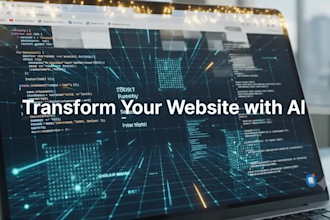 build modern ai website and ai saas landing page