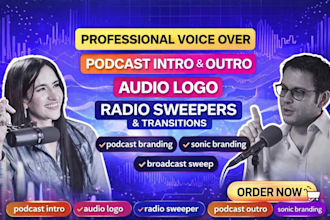 do radio branding radio sweeper station imaging podcast voice over branding