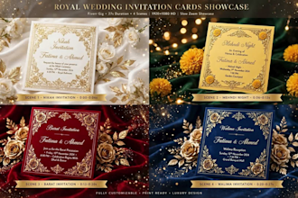 design luxury pakistan wedding invitation card
