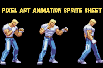 do pixel art animation pixel art sprite sheet game asset for game art pixel art
