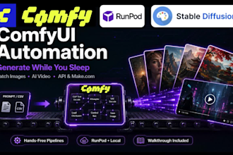 setup cutom comfyui automation for ai art and video generation pipelines