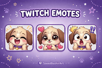 create custom anime chibi emotes for twitch, discord, and vtubers