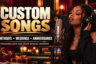 create custom a song for birthdays weddings and anniversaries