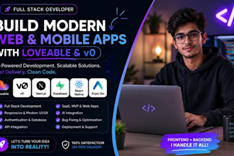 build high scalable web with lovable v0 nextjs supabase react and modern ai