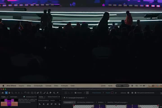 create church led screen content and stage typography visuals for event
