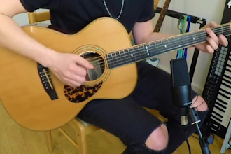 record acoustic, electric guitar as an experienced guitarist