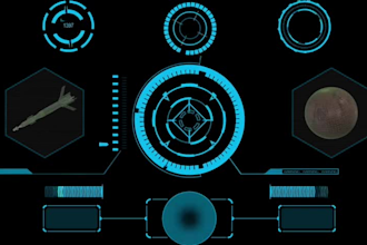 do hud ui kit cyberpunk in 4k animation pack for ui design interface