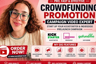 create cinematic crowdfunding video kickstarter and gofundme fundraising video