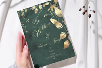 design a luxury invitation in canva